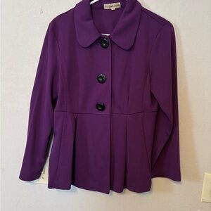 Notations Women's Purple dress jacket size Large